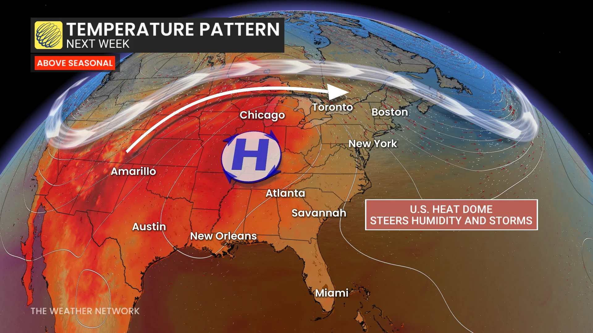 Temperature Pattern Next Week