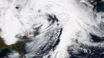 NASA 'snow hunters' capture Canada's historic snowstorm from space
