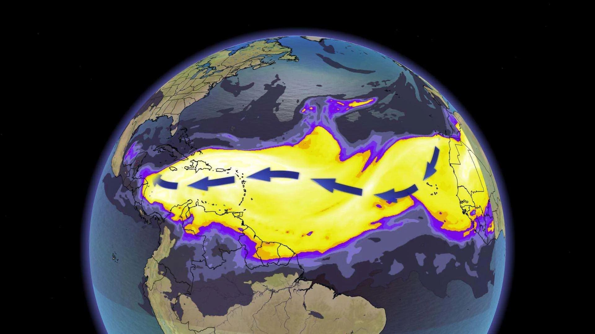 Sahara dust blankets Caribbean skies with hazardous 'Godzilla' cloud