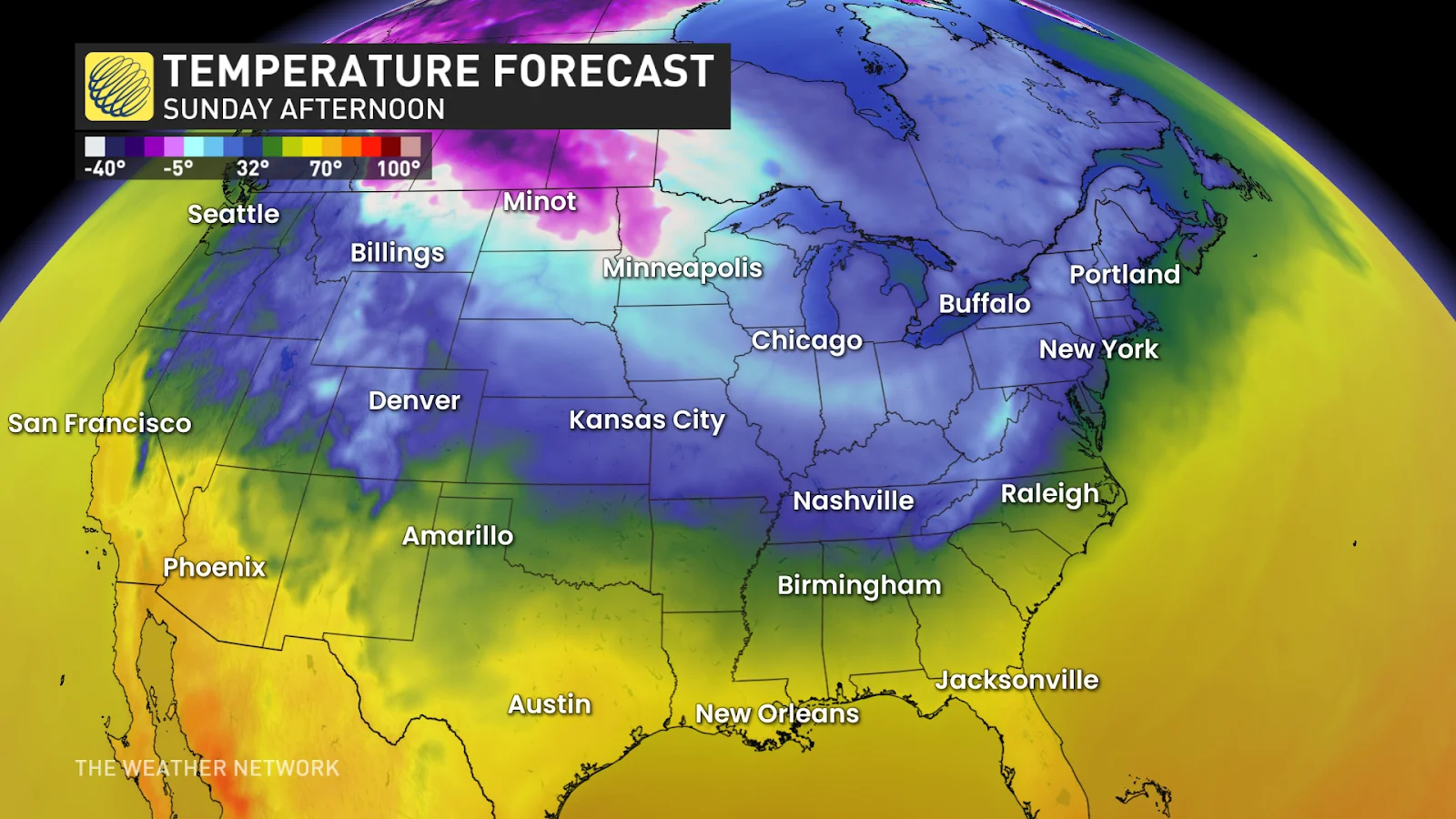 Thanksgiving weekend temperatures