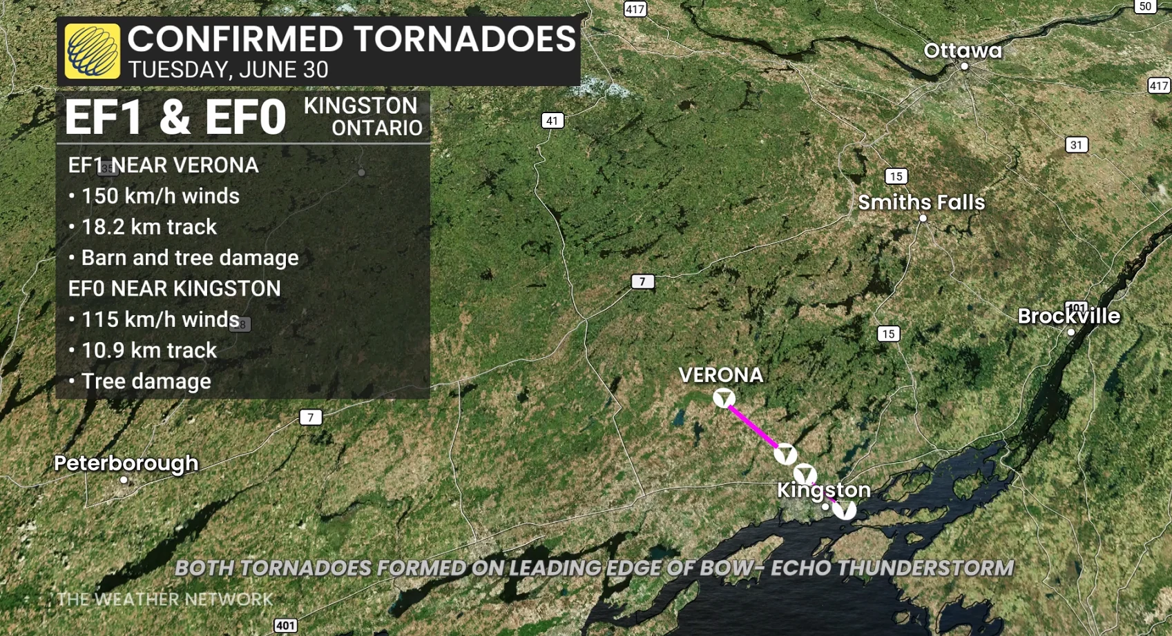 June 30, 2026 tornadoes in eastern Ontario