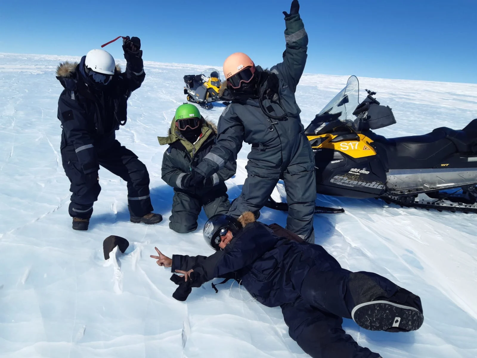 Antarctic meteorite search team - Maria Valdes