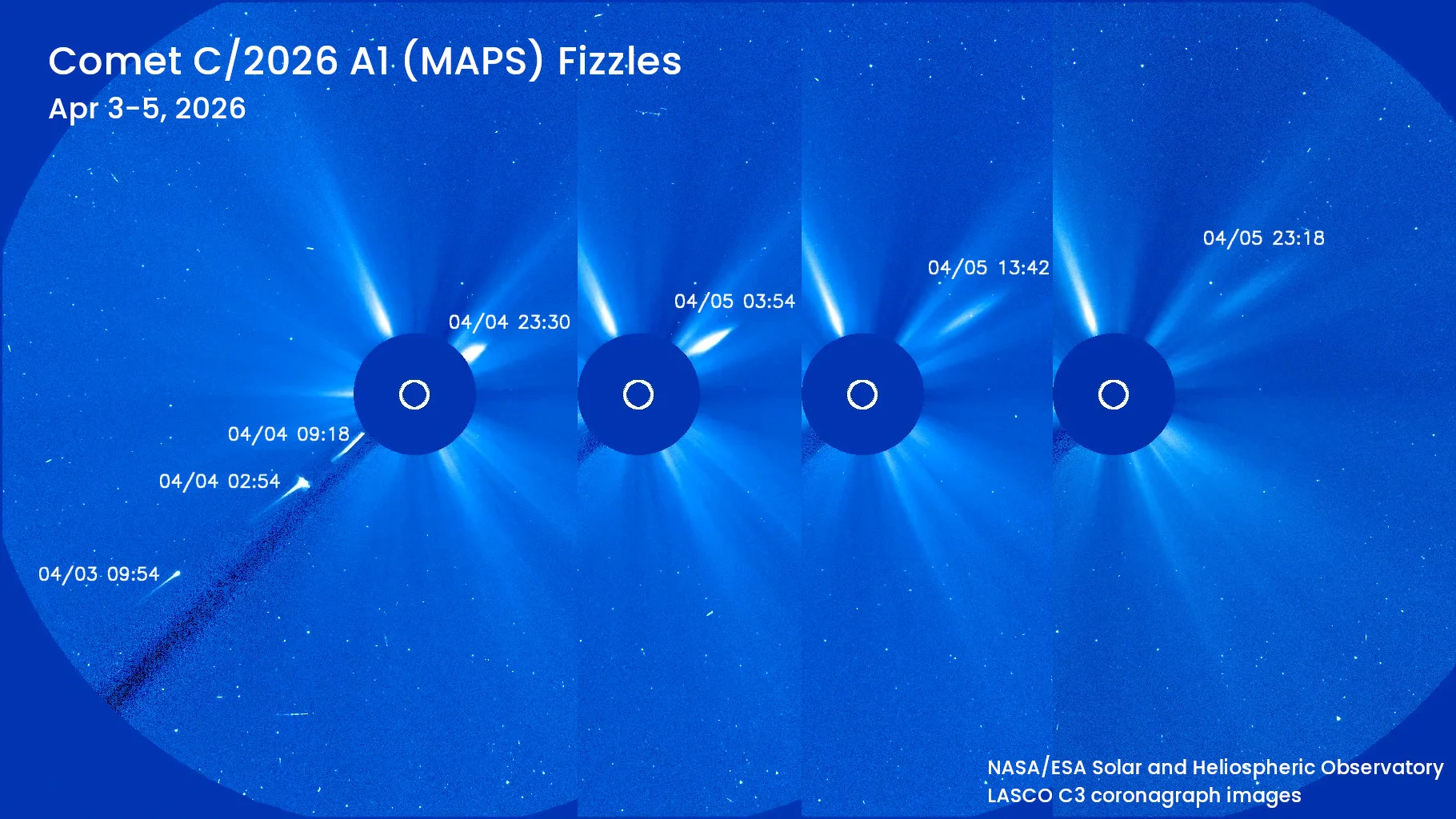 Comet MAPS fizzles - composite