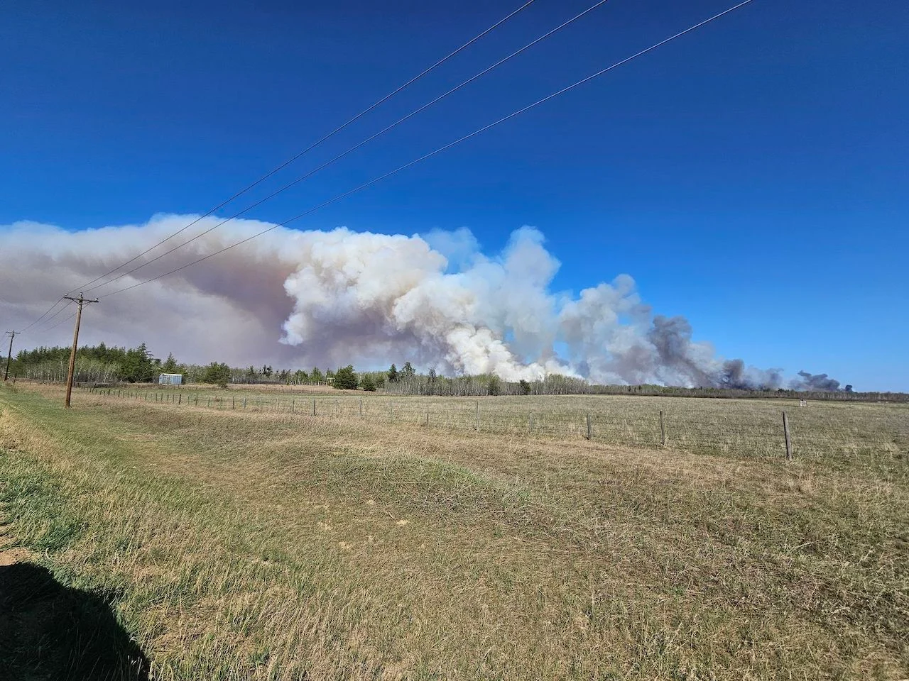 Sturgeon County, Alta., wildfire/Connor O'Donovan/TWN