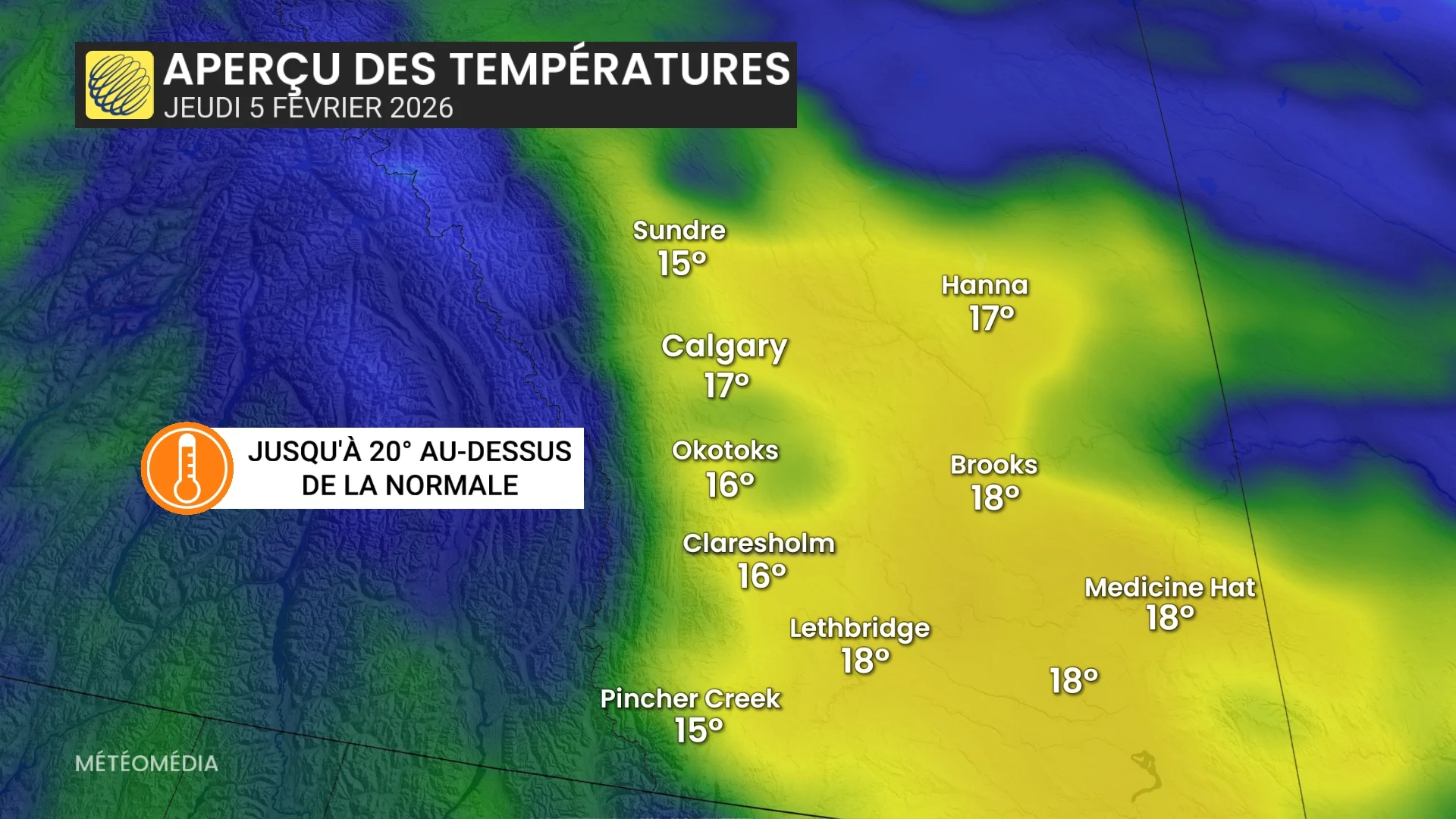 apercu des temperatures