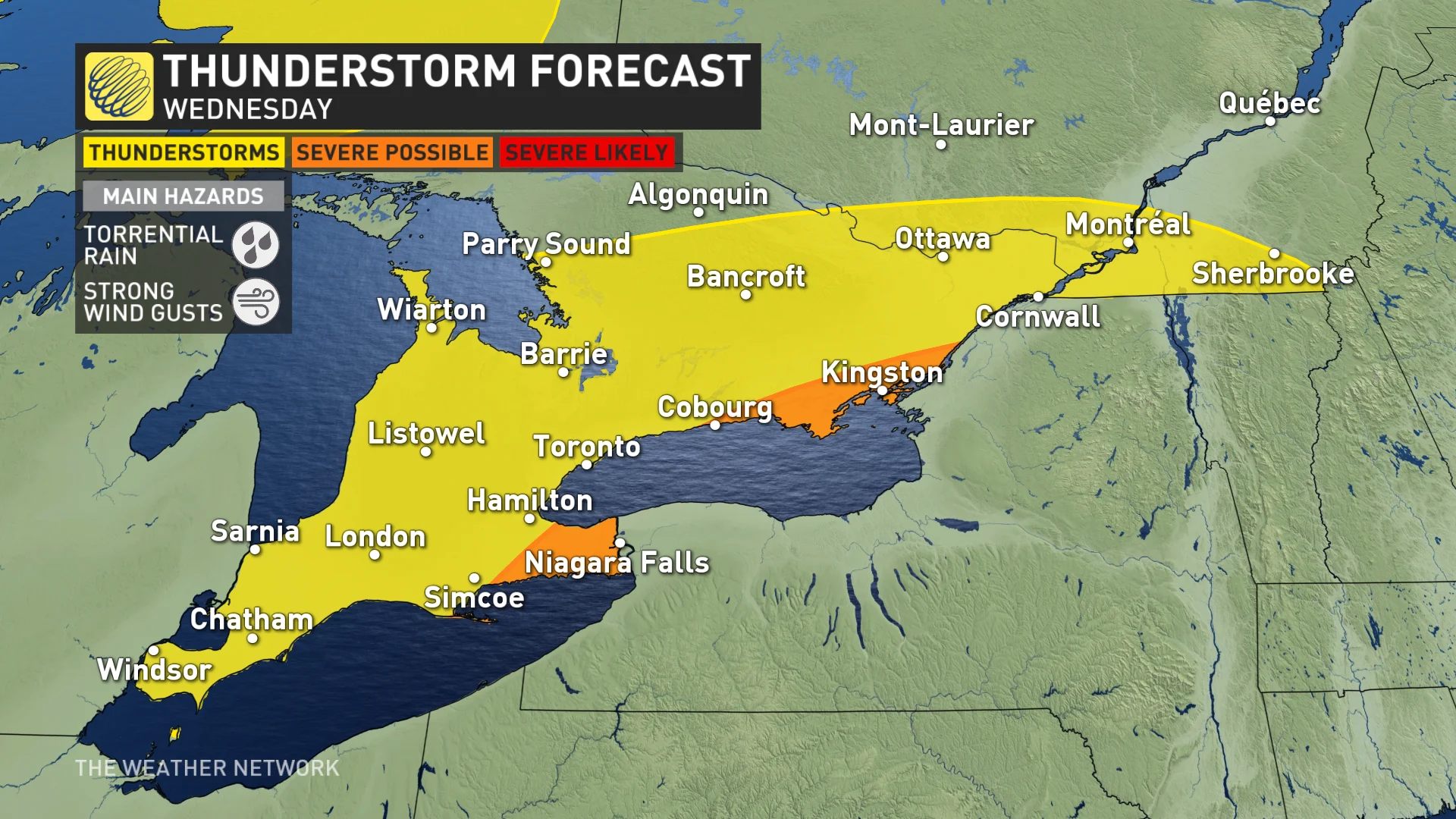 Baron - Tuesday thunderstorm risk - July 9 (PM update)