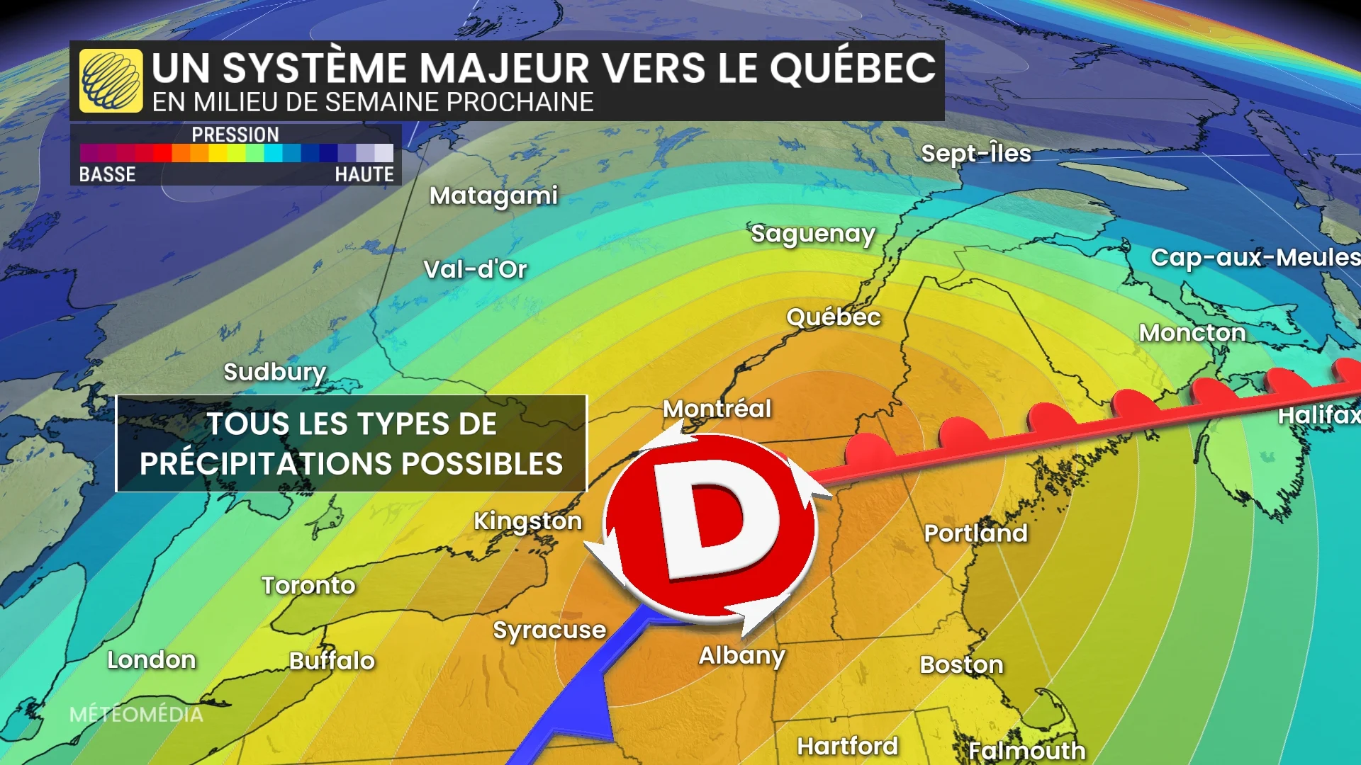 Système majeur : un cocktail météo fonce vers le Québec