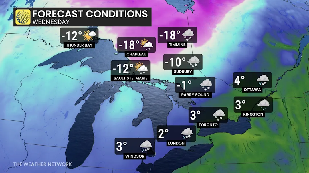 Snow and cold swiftly return to Ontario - The Weather Network