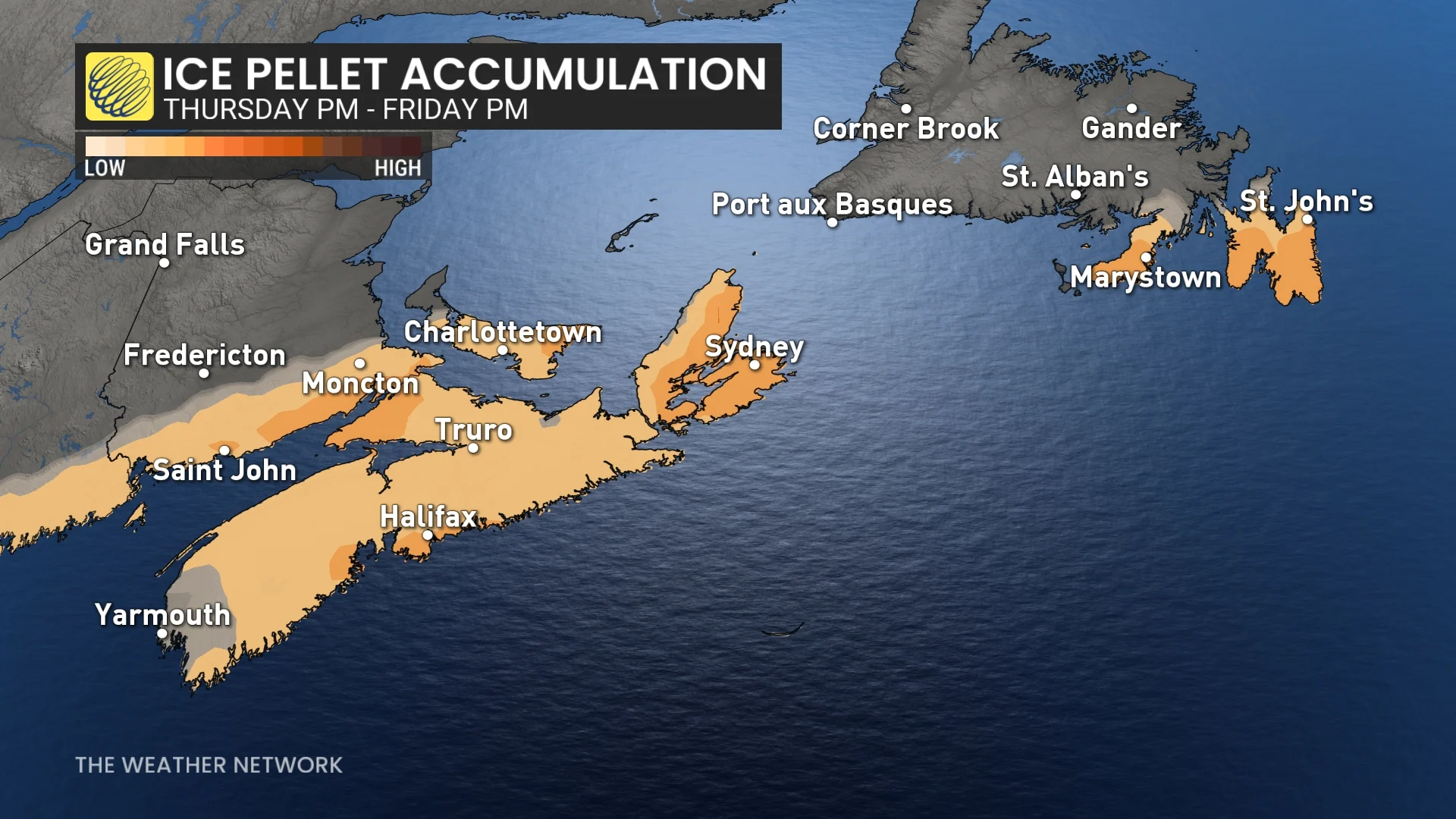Baron - Atlantic Canada ice pellets - Feb11