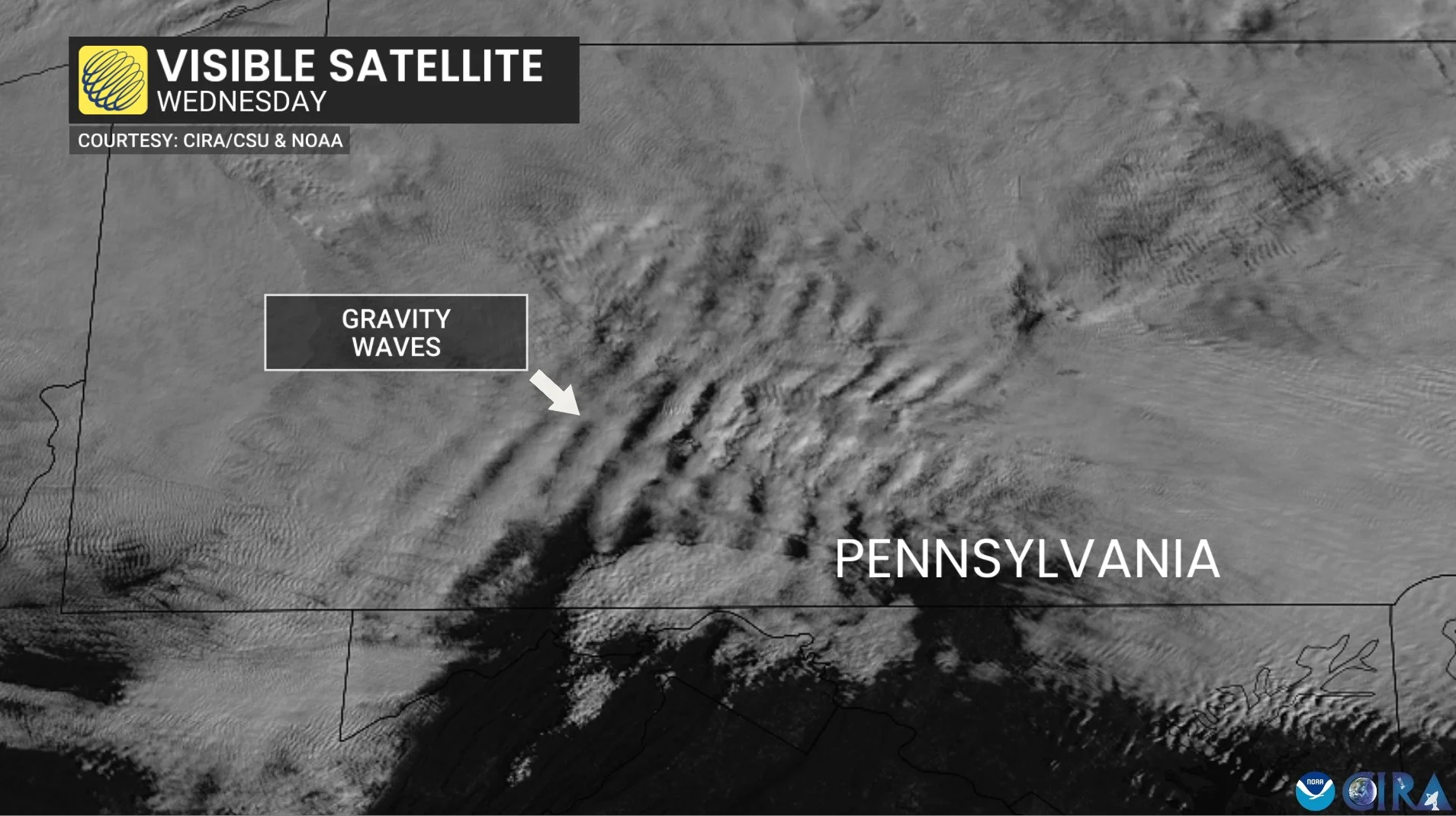 Gravity Waves Pennsylvania November 12 2025