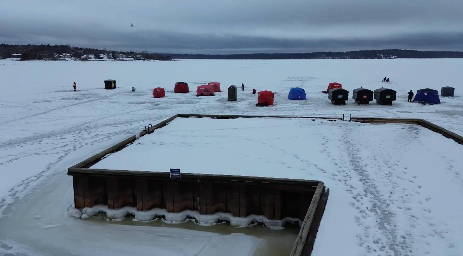 Nathan Coleman: Rothesay, New Brunswick. Ice fishing, winter of 2026. 