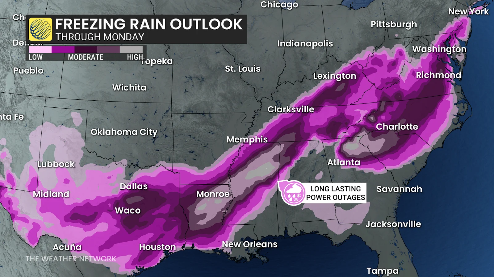 US Freezing Rain Outlook
