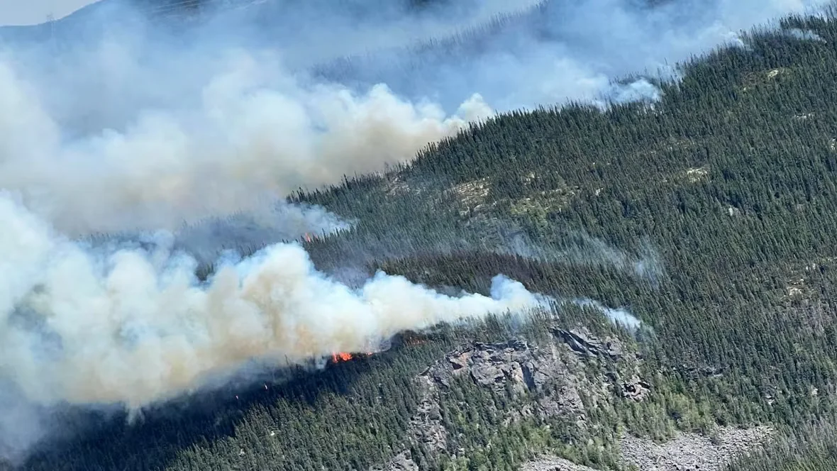 CBC: Sept-Îles wildfires from June 2 2023, (Submitted by André Michel)