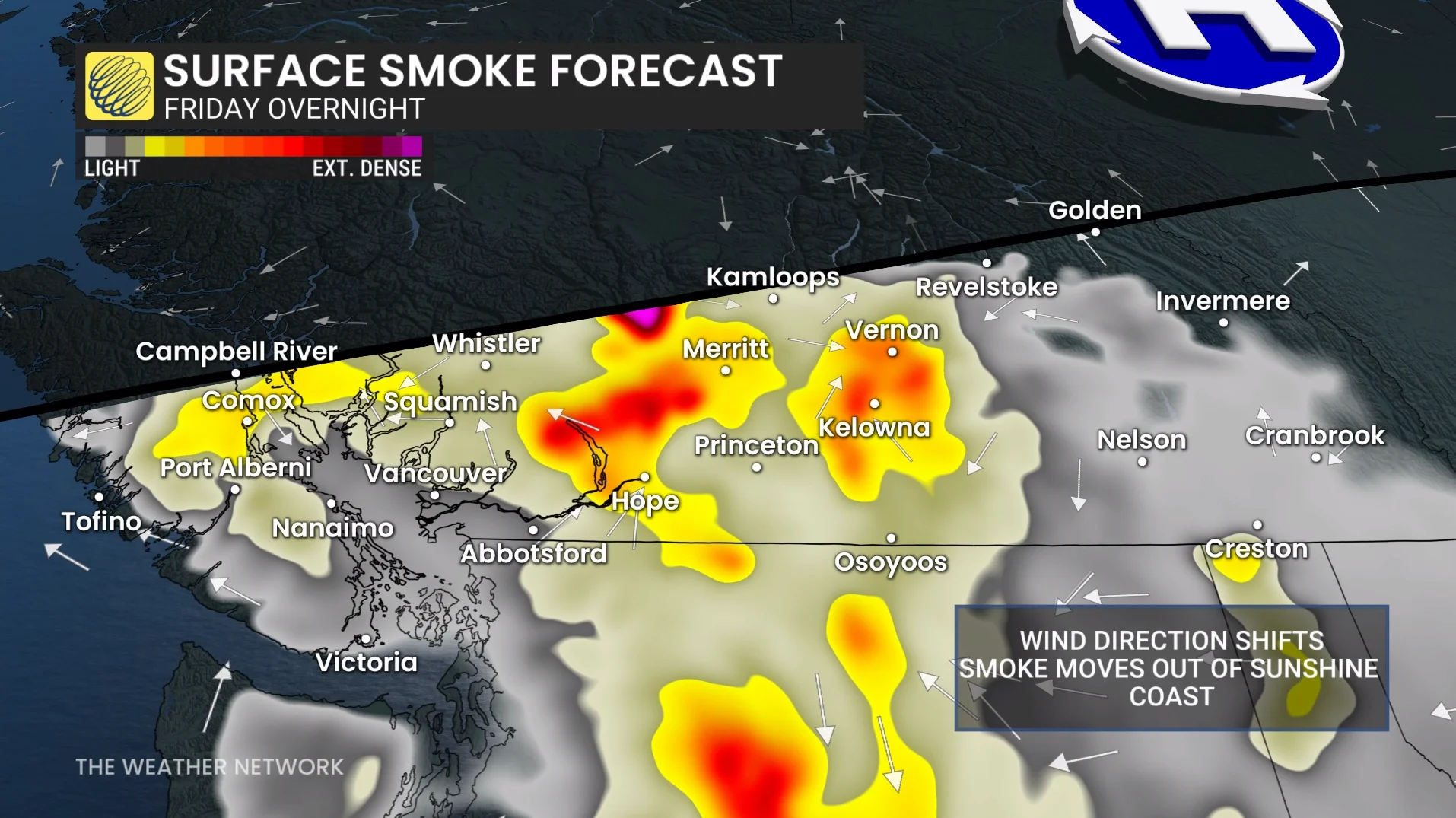 BC Smoke Forecast Friday