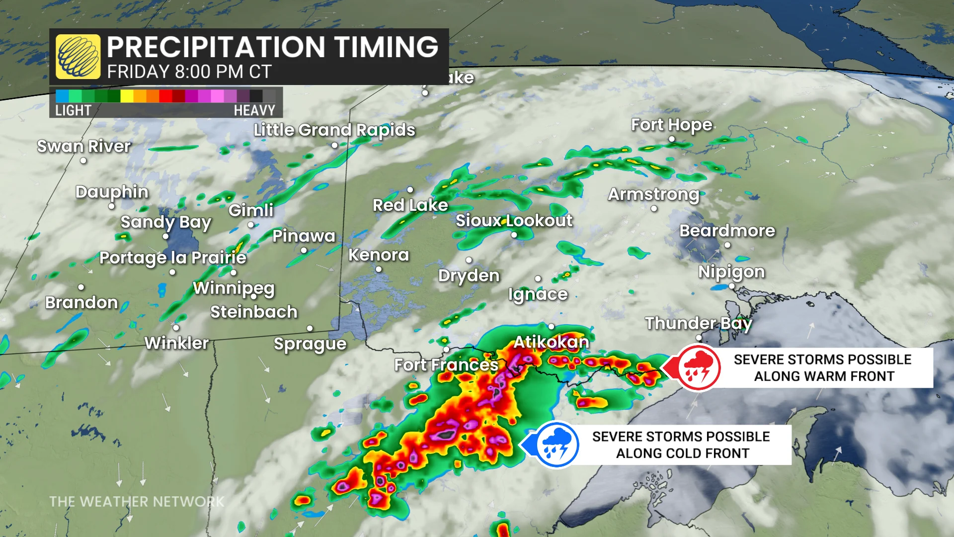 Baron - Precipitation Friday Ontario 8 pm - Sept 10