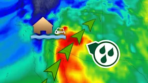 Crues subites : un système inusité apporte des orages dans le désert. Détails ici.