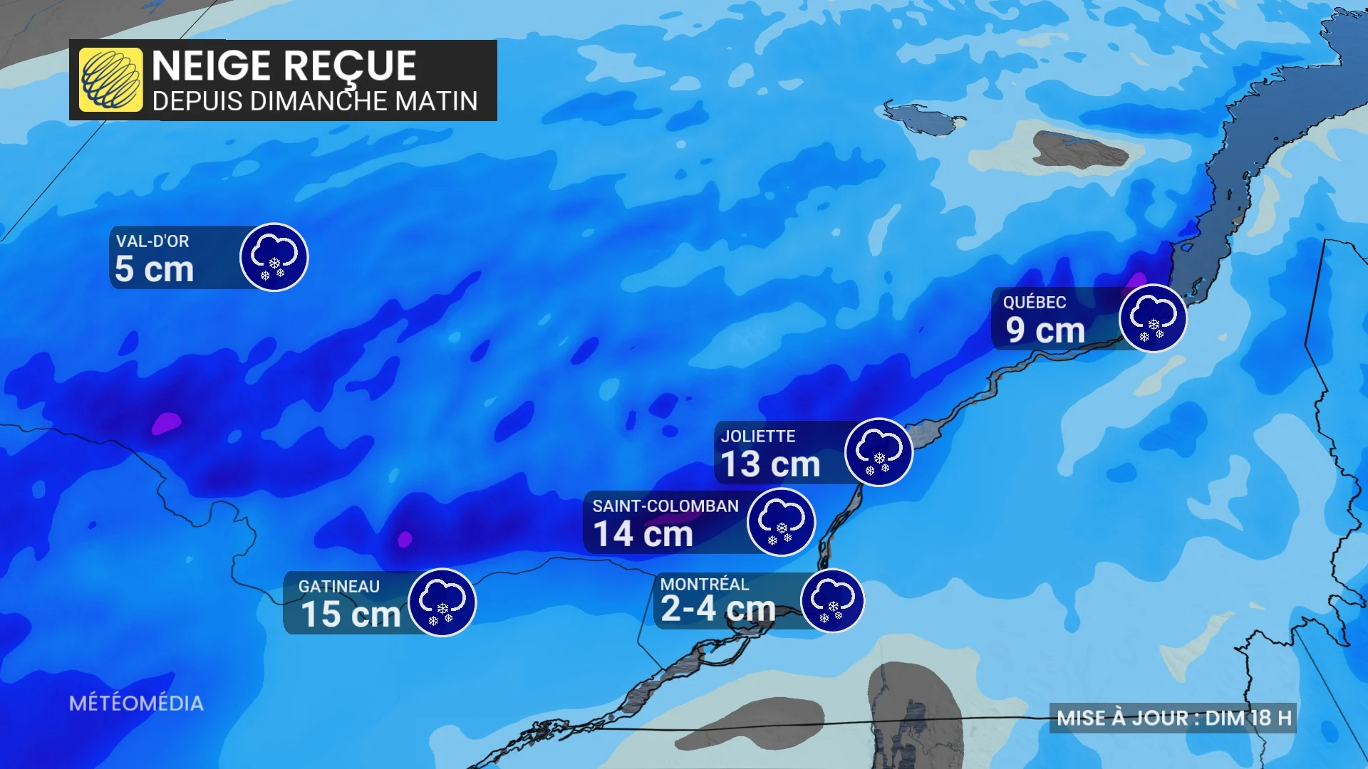 20 cm de neige