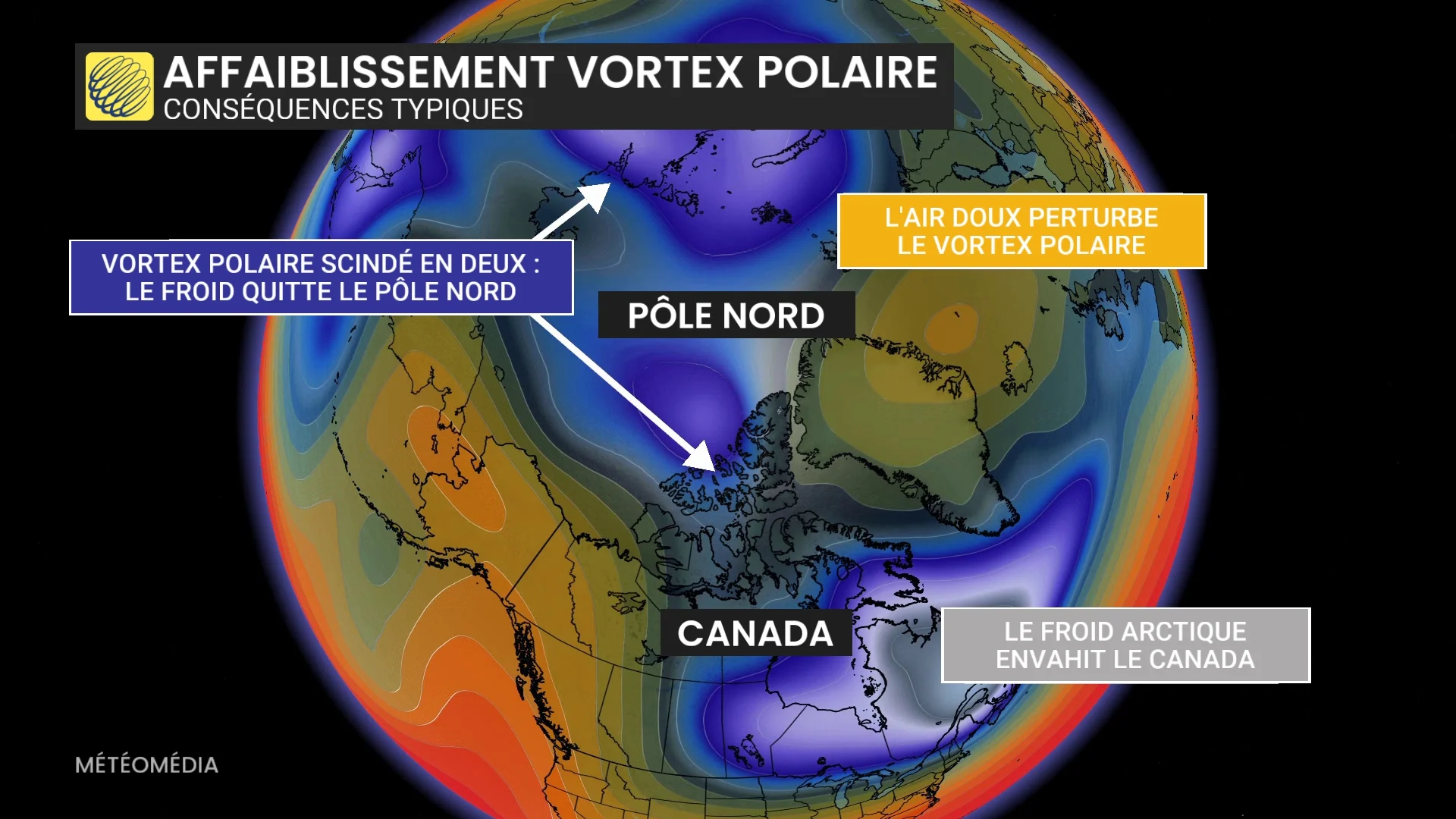 Vortex polaire : un rare dérèglement pourrait affecter le Québec