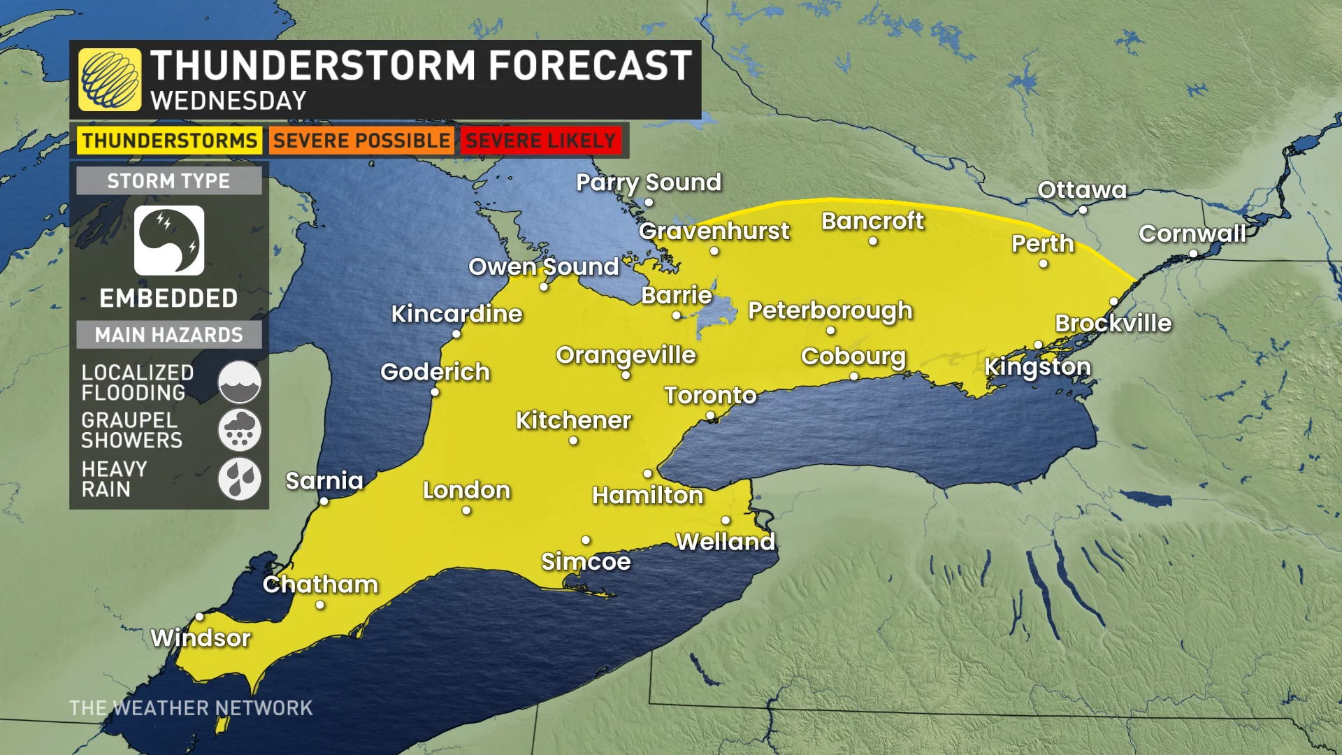 Baron - Ontario thunderstorm risk - Mar4