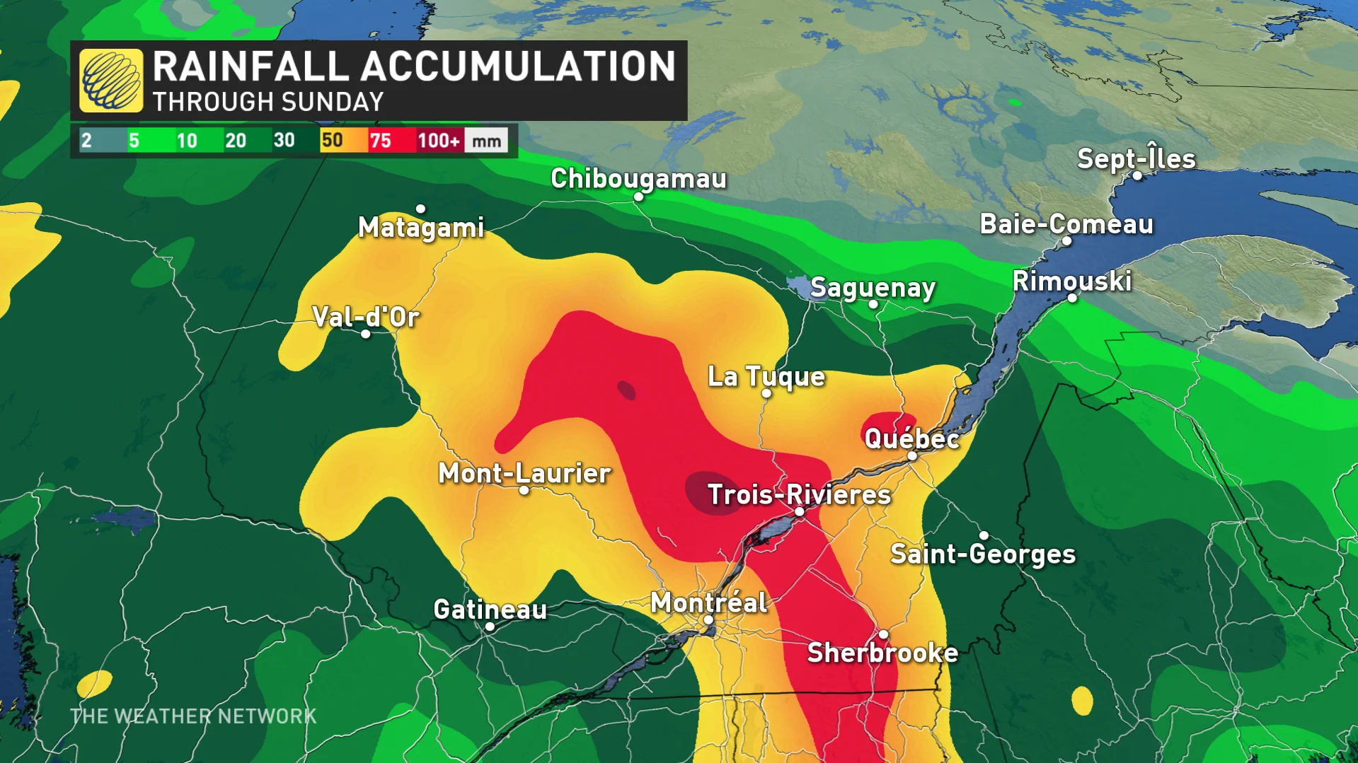 Quebec rainfall through Sunday_June 5