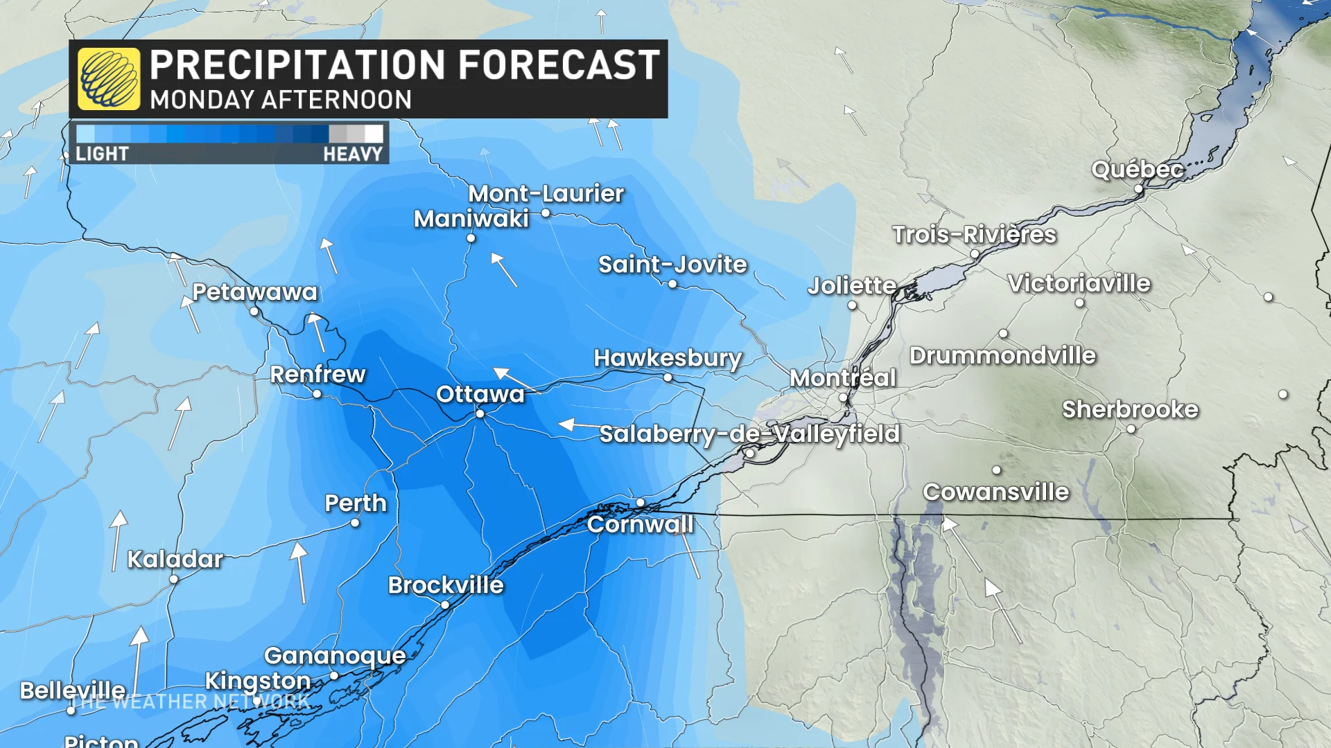 Monday, Feb. 24: Snowfall expected in Ottawa, Montreal