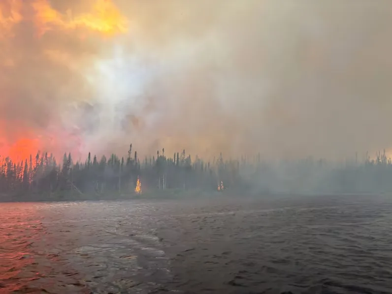 (Lloyd Lawson CBC) Fire near Kasabonika Lake First Nation June 2026