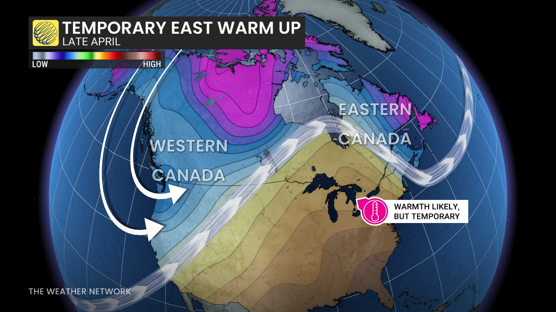 Late April Temporary East Warmup