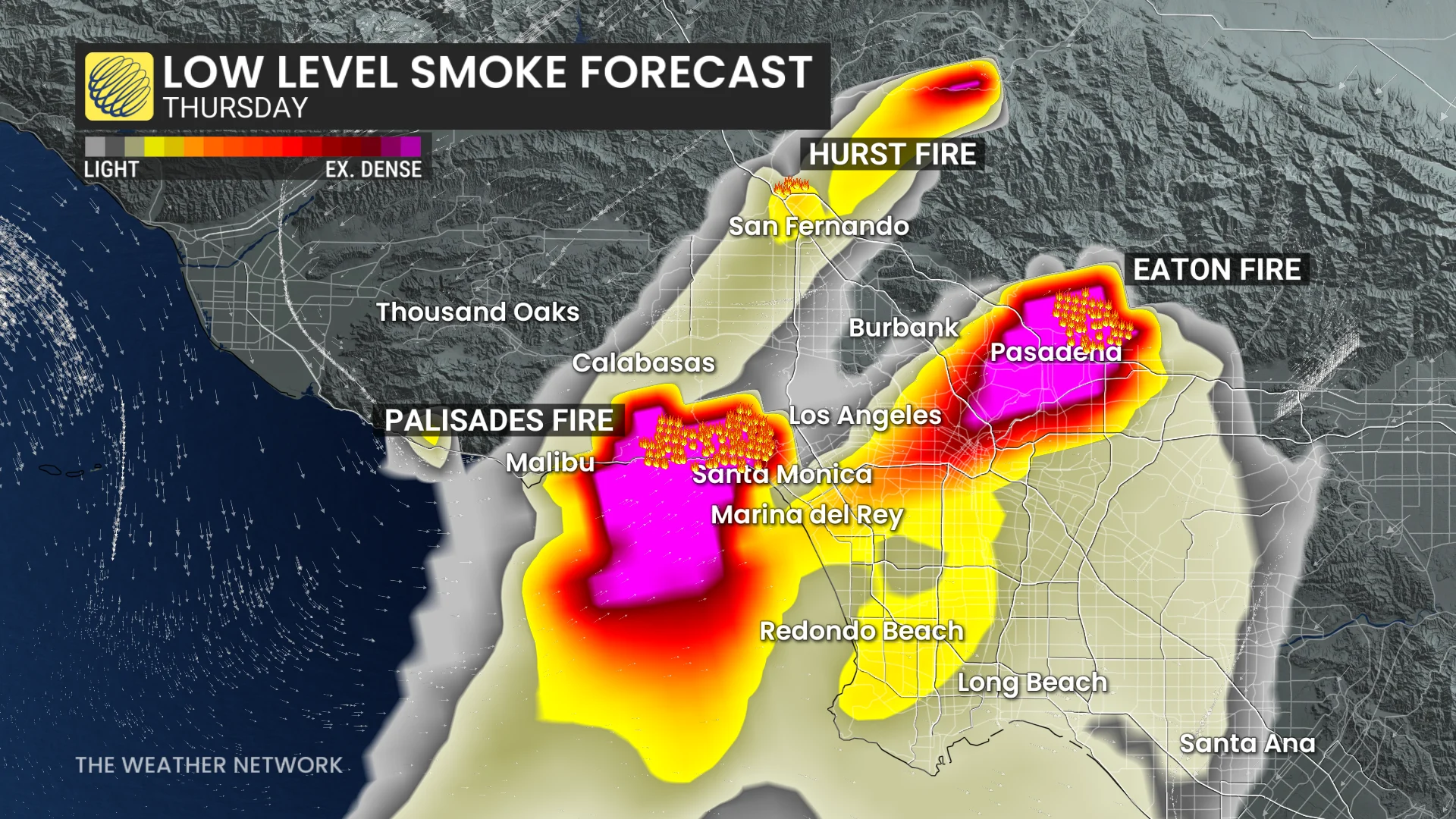 Baron - California low level smoke - Jan9