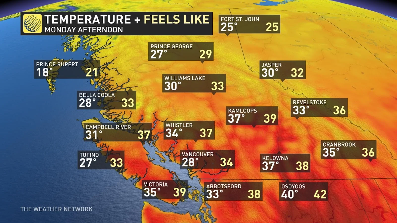 BC temps Aug 13 2023 PM update