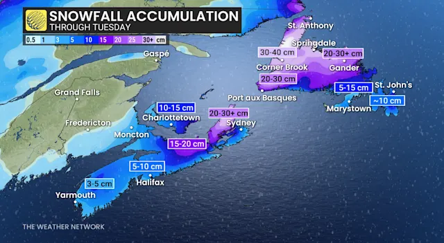 Widespread disruptions likely in parts of Atlantic Canada - The Weather ...