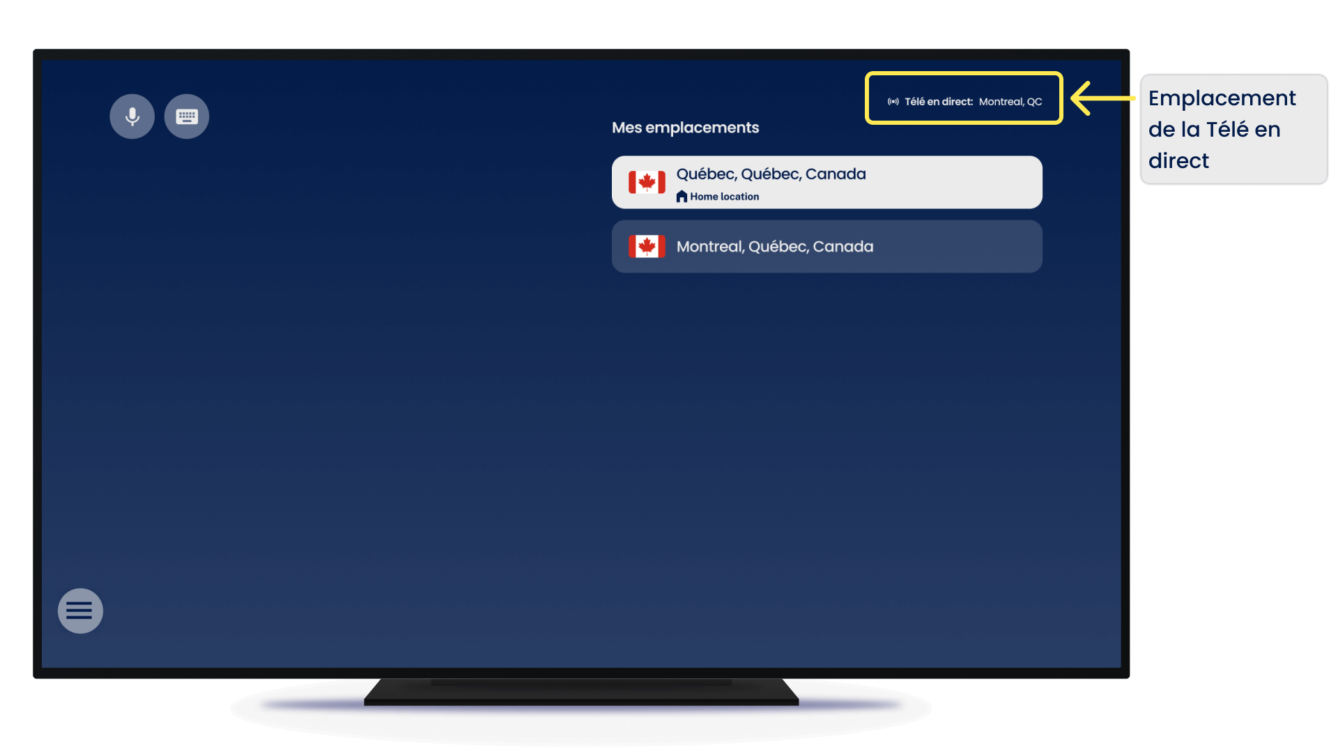 live tv location