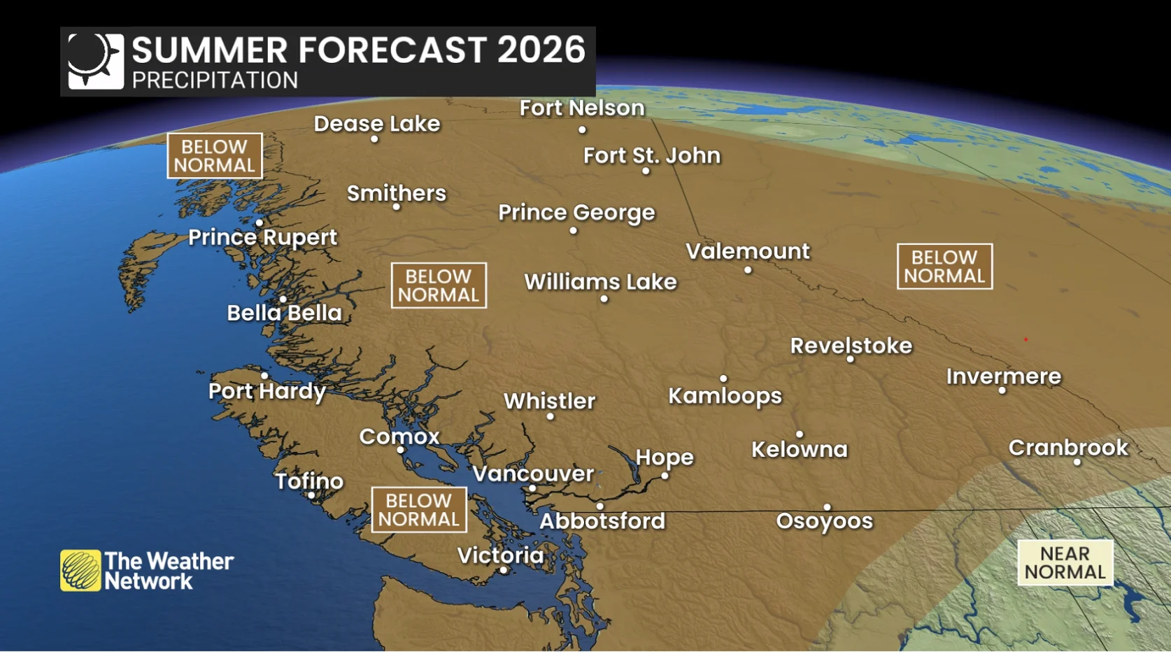 2026 Summer Forecast - B.C. Precip
