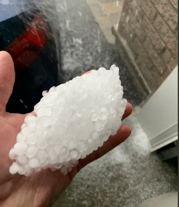 MUST SEE: Rotating storms in eastern Ontario drop IMPRESSIVE hail
