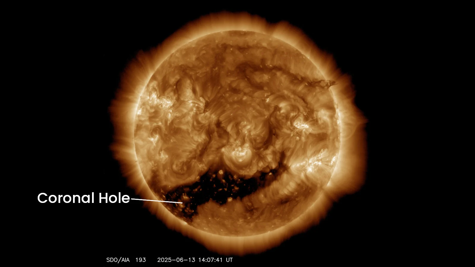 Coronal Hole - 20250613 - SDO