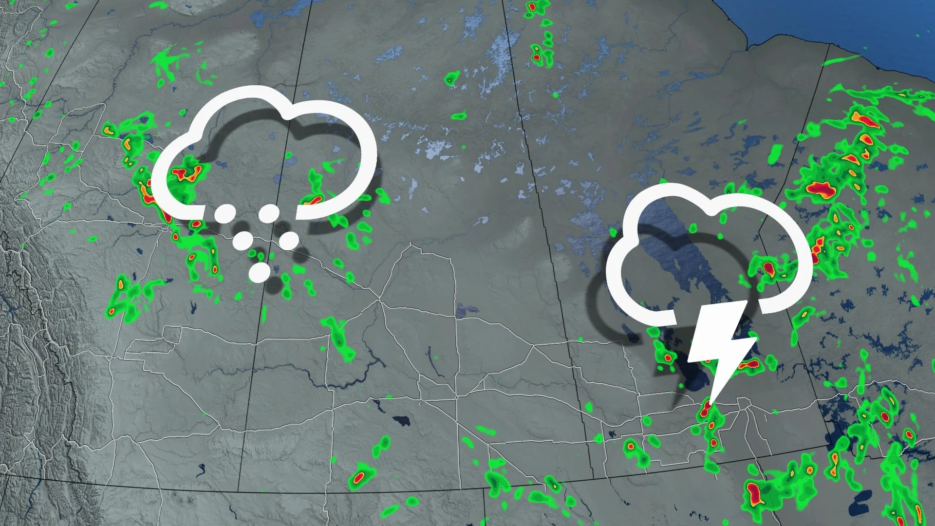 Severe thunderstorm risk remains stuck over the Prairies