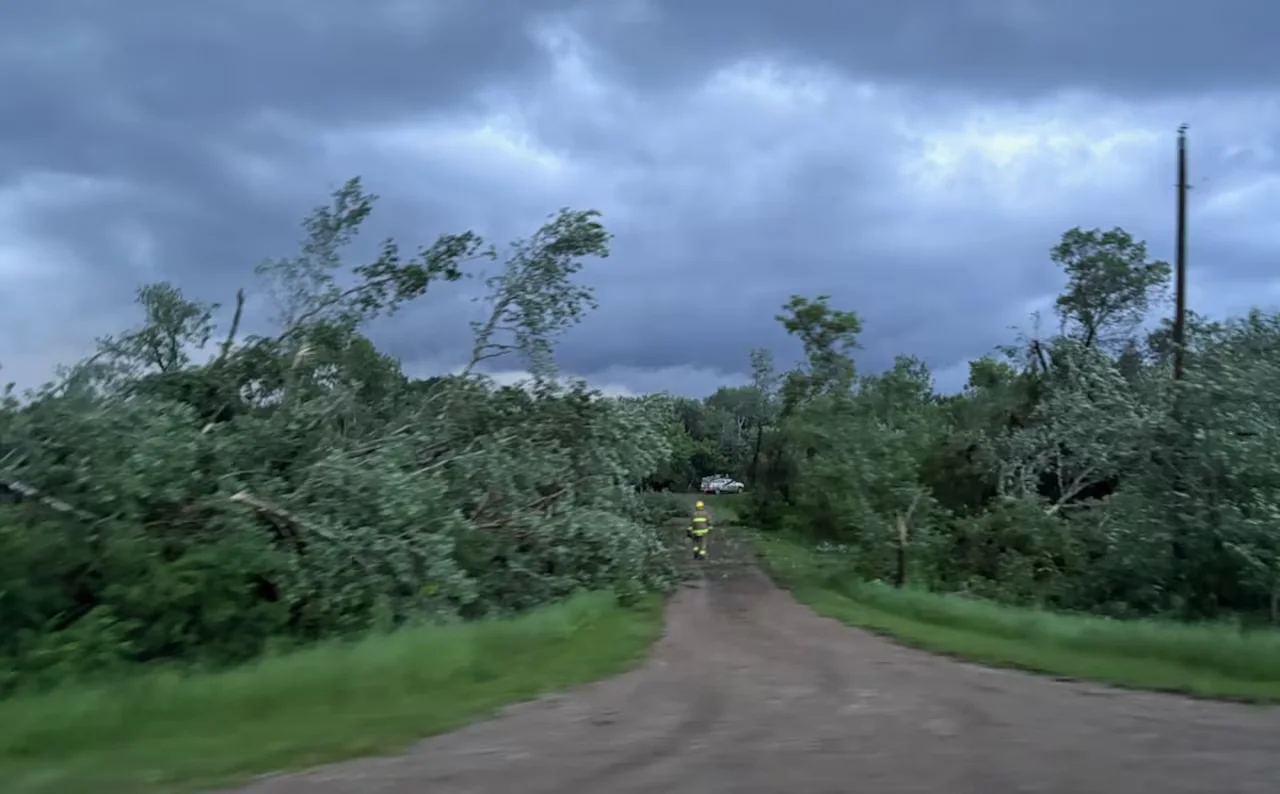 Manitoba, Tornado, Storm, Rossburn, June 29, 2026. (CBC/Ethan Bezan)