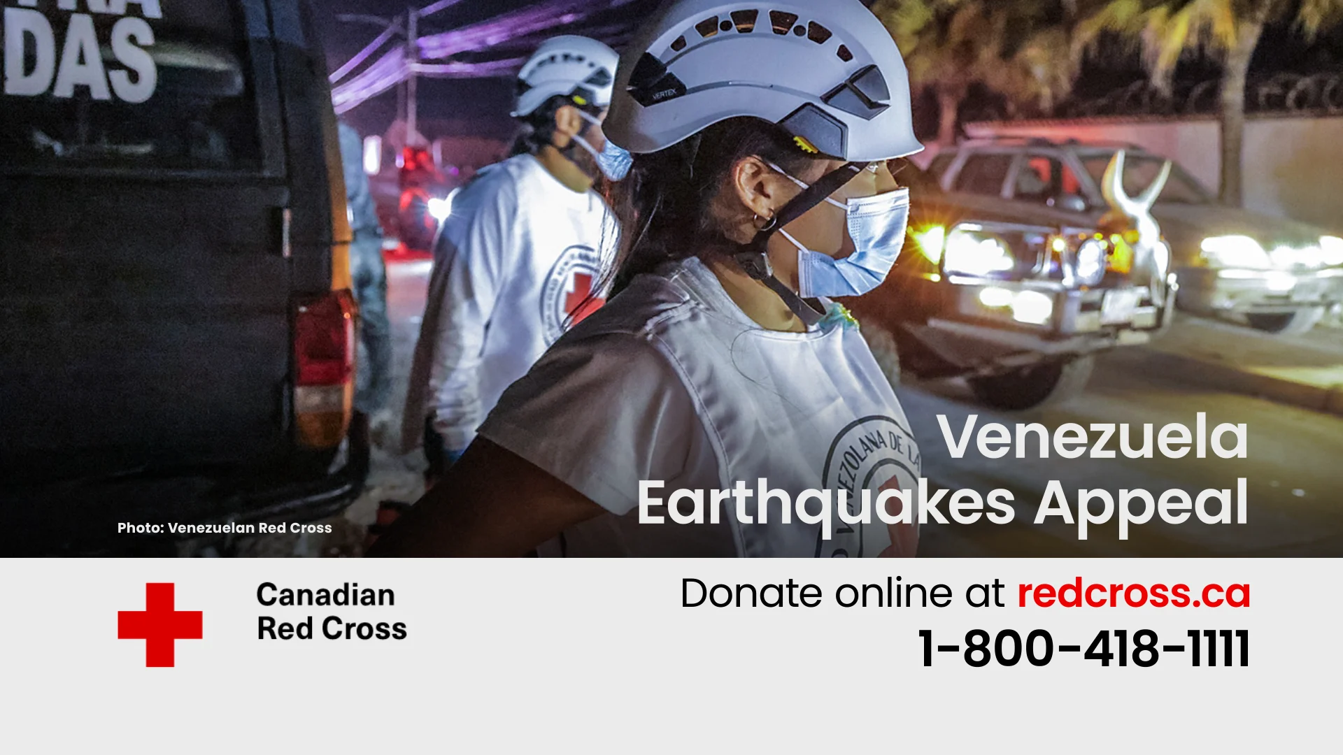 Canadian Red Cross Appeal: Venezuela earthquake relief fund