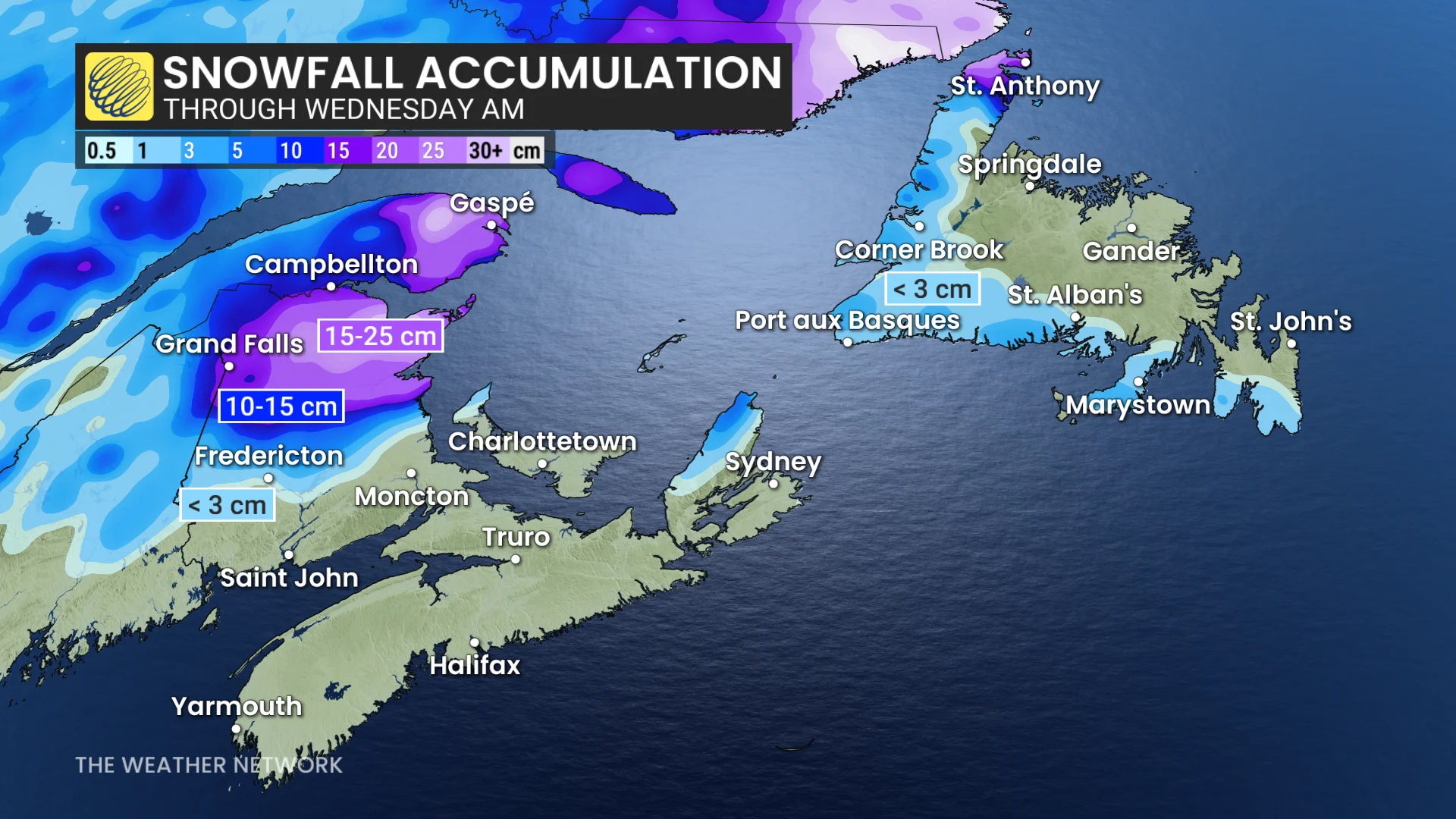 Baron - Atlantic Canada snow - April 14