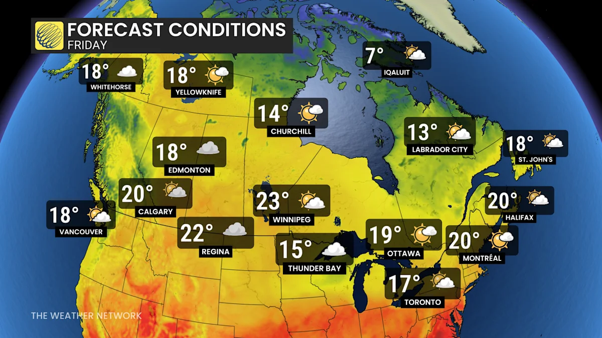Colder than the Arctic Circle: Harsh pattern sweeps most of Canada this ...