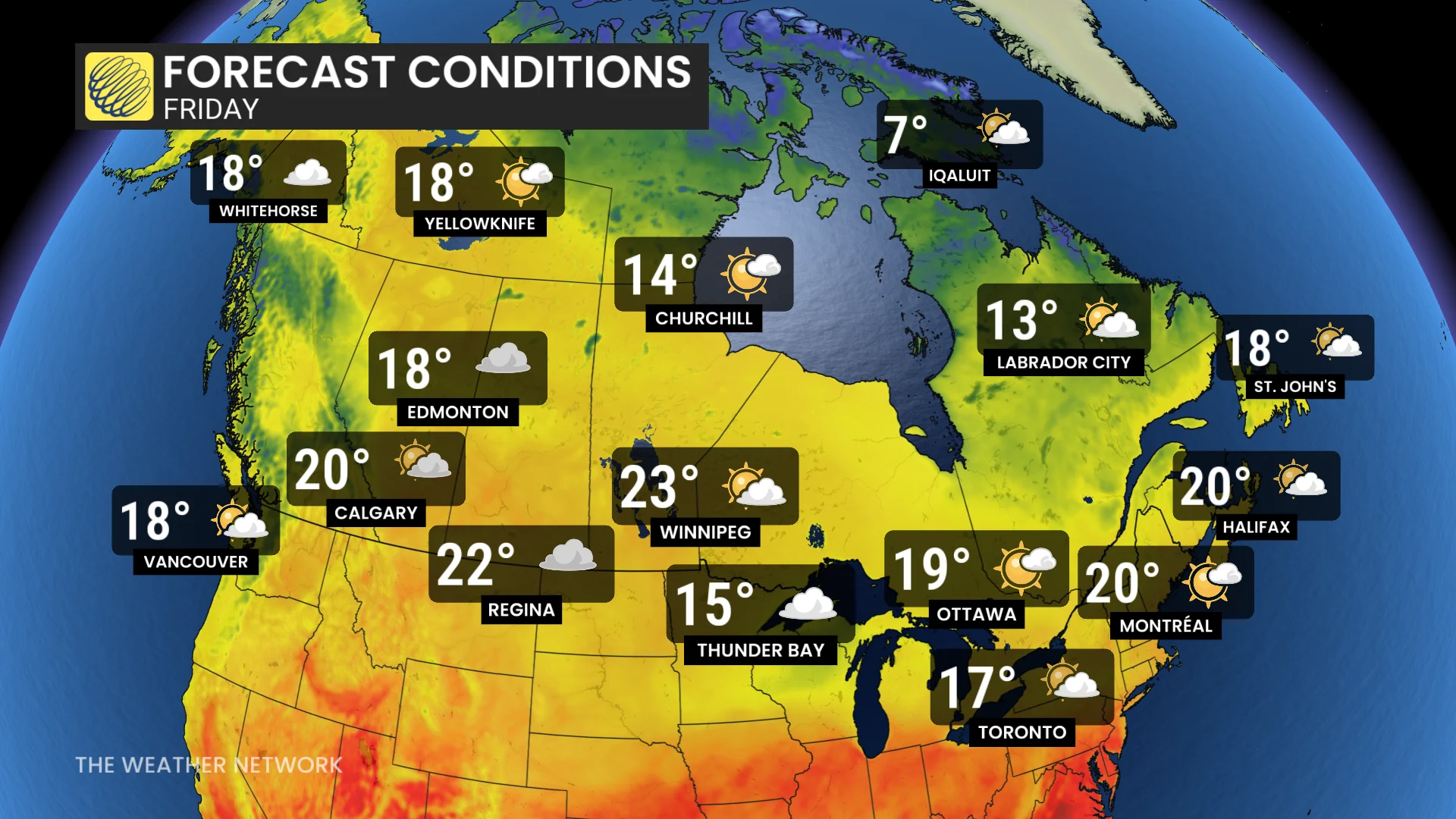 Baron - Friday temperatures Canada - June9