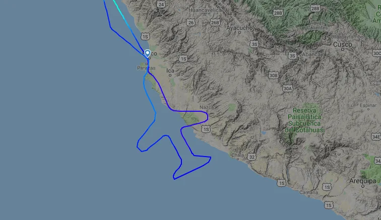Check it out: A plane flew in the shape of a plane