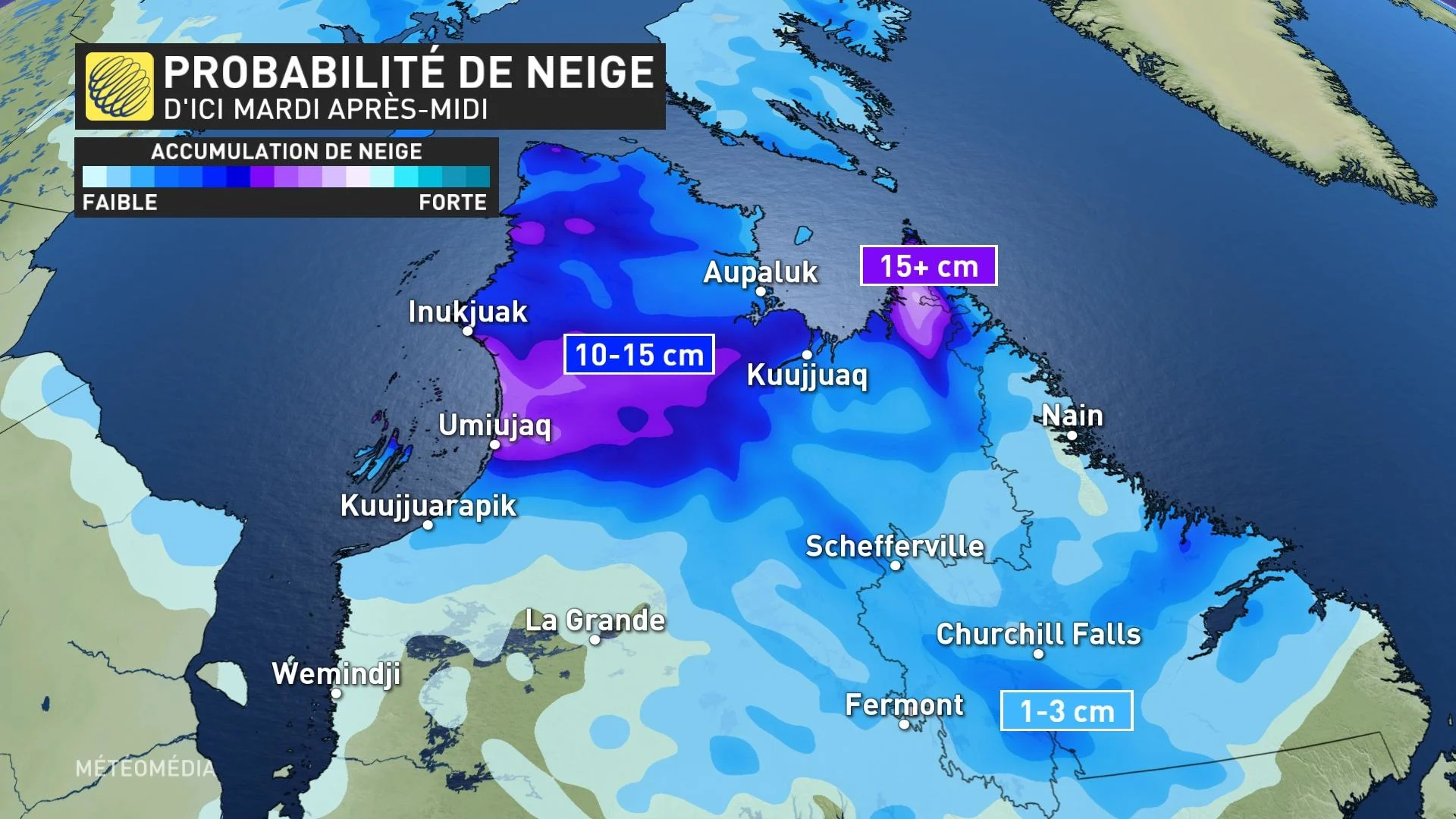 Neige nord québec - accumulations totales