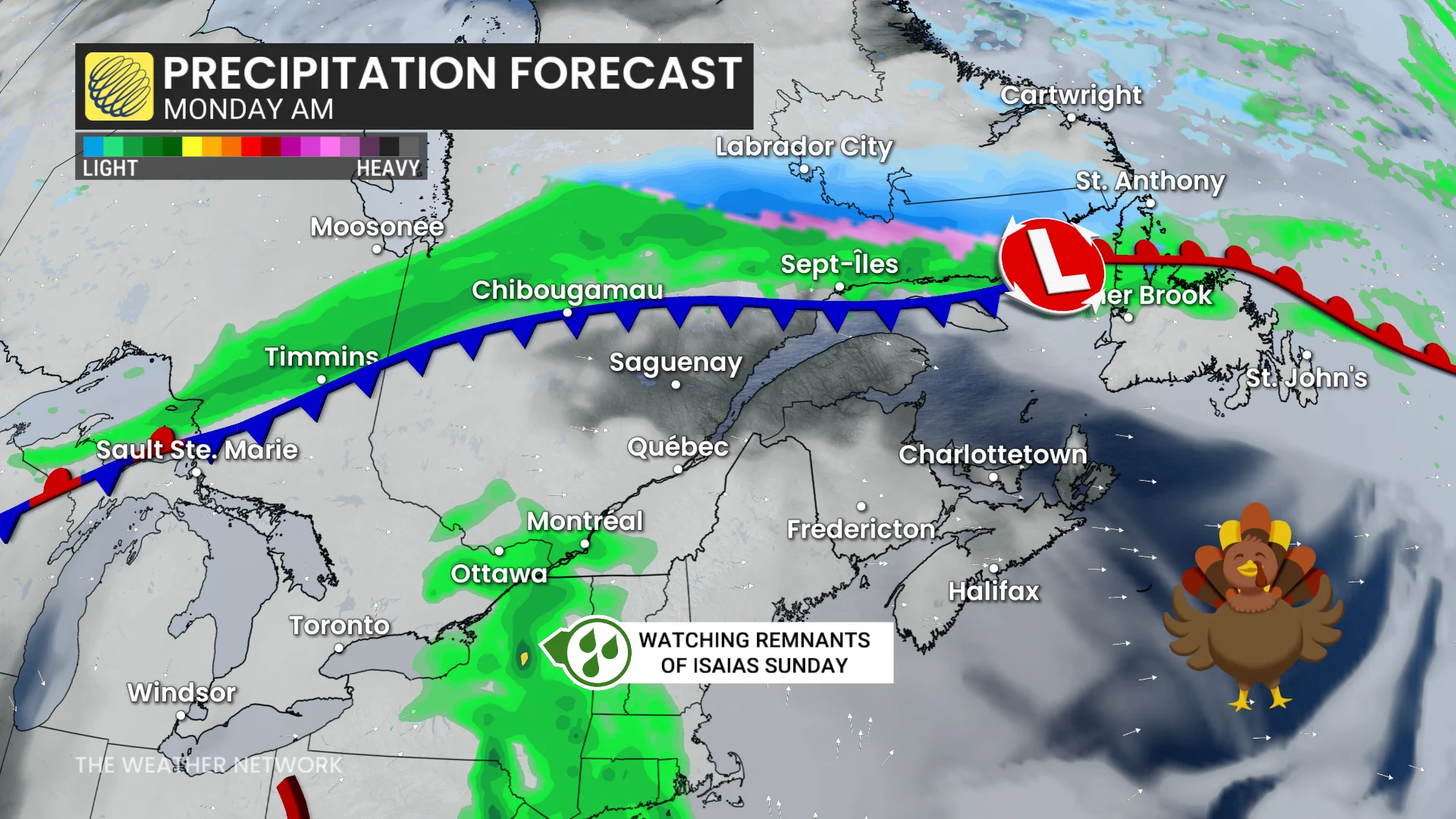 Precipitation Forecast Monday Morning