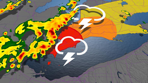 The Weather Network Severe storm risk, abundant lightning for some in