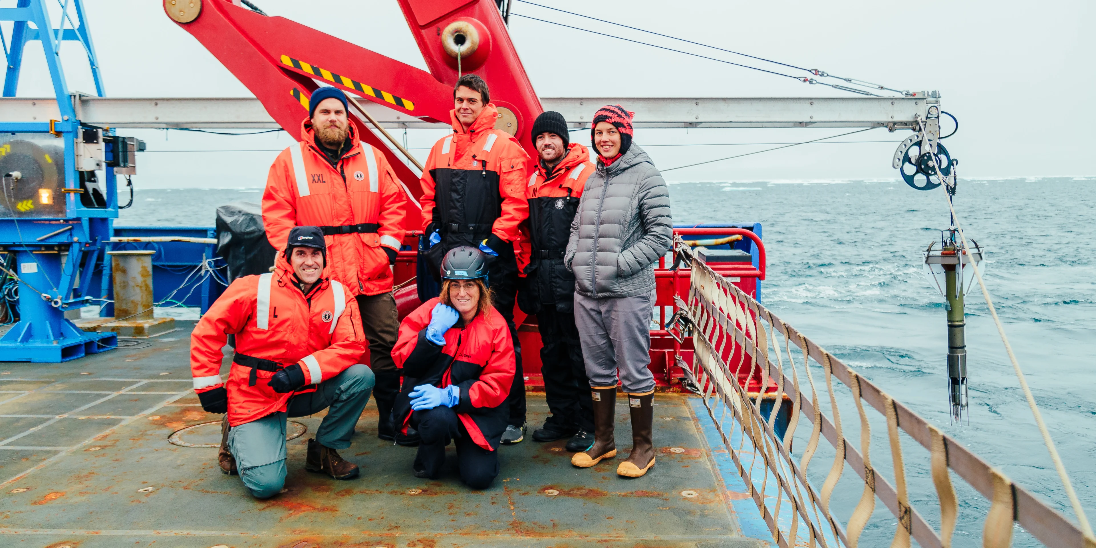 The study’s researchers on their expedition to the Arctic Ocean to collect data in 2018. (San Nguyen/Submitted) 