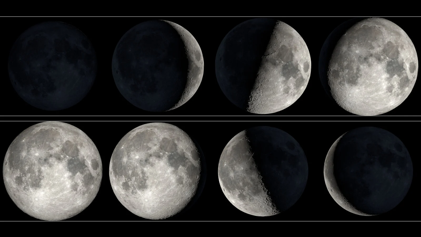 November 2024 - Moon Phases - size comparison