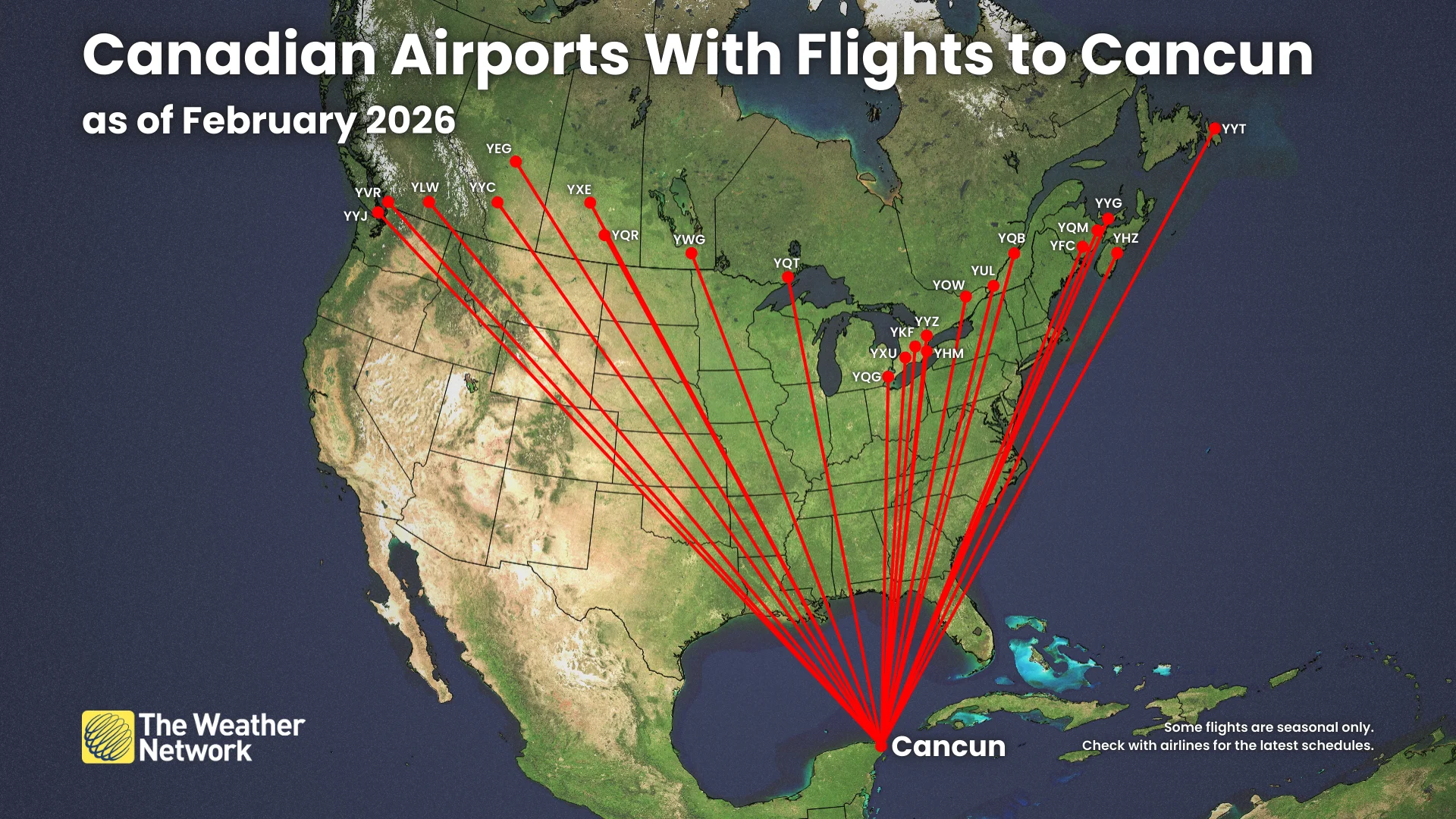 Cancun Airports from Canada