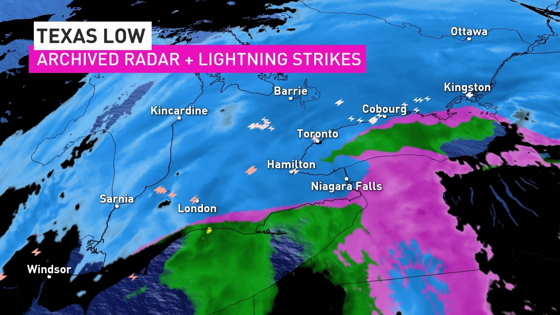 Ontario classic spring low pressure system