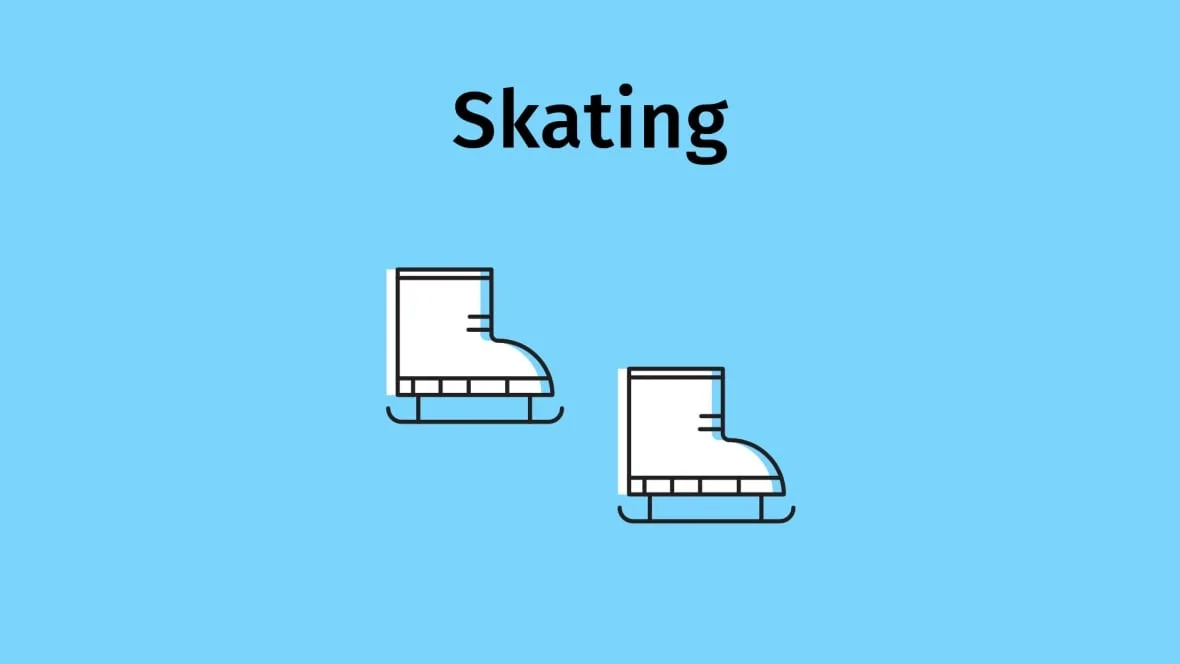 Dr. Anne Huang said skating is low-risk but it's important to keep your distance from others while participating. (CBC Graphics)