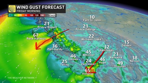 Winter Returns With A Rare El Ni O Chill Coming To B C The Weather   BC Arctic Outflow Winds Forecast Jan 7 2024 